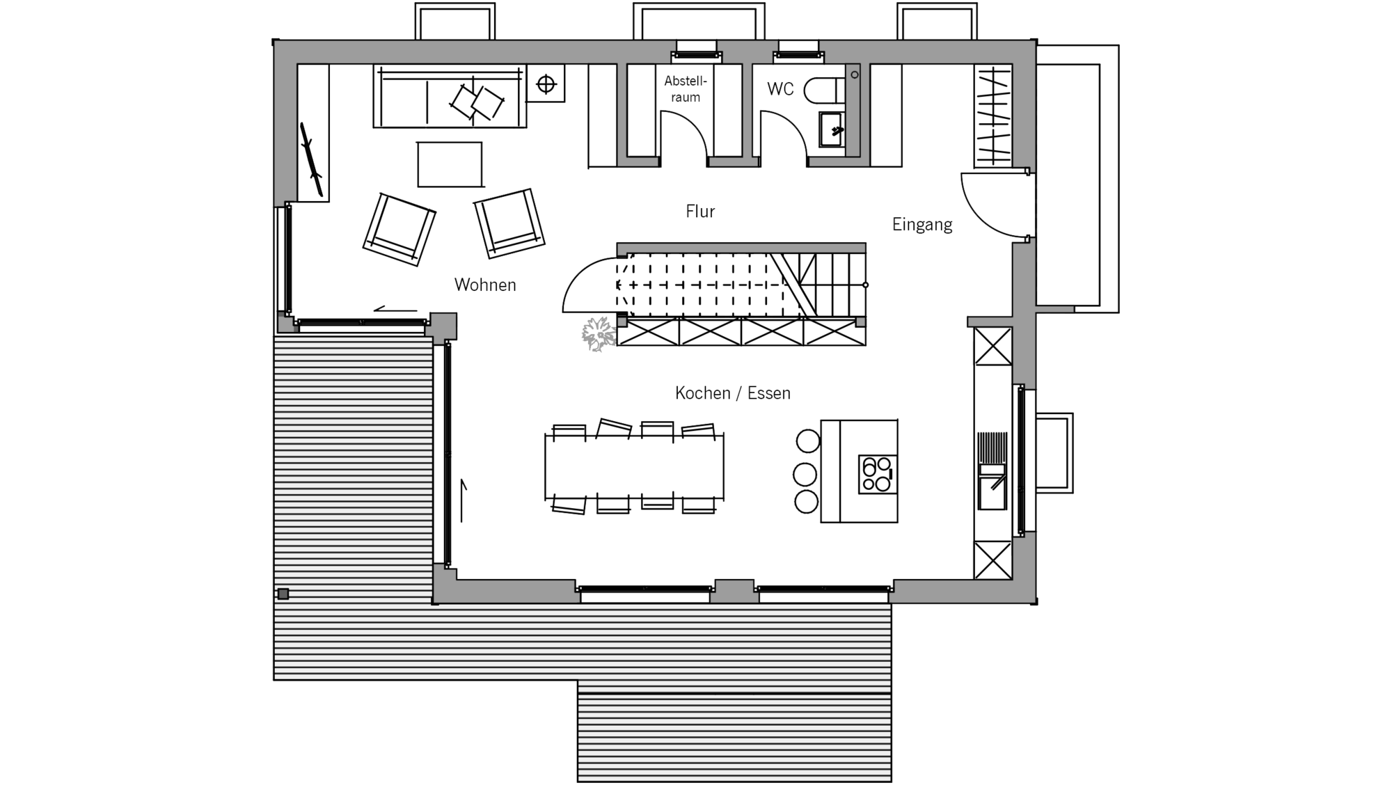 Entwurf Kubus Holzbau Im Loft Stil Baufritz